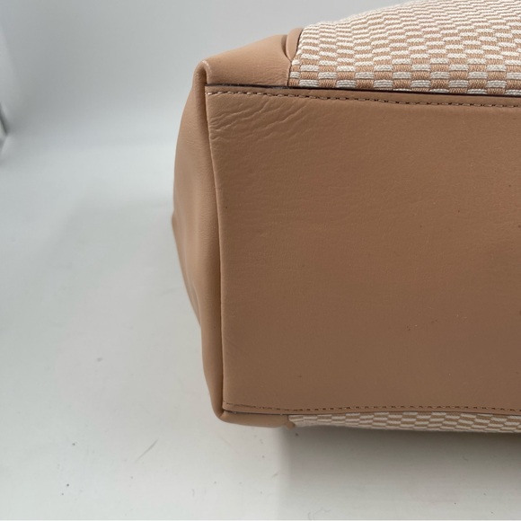 NEW! Coach Ava Camel Ivory Large Chain Colorblock Jacquard Tote Bag - Picture 9 of 12